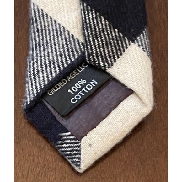 Gilded Age 100% Cotton Men’s Neck Tie Made In China - Picture 7 of 9